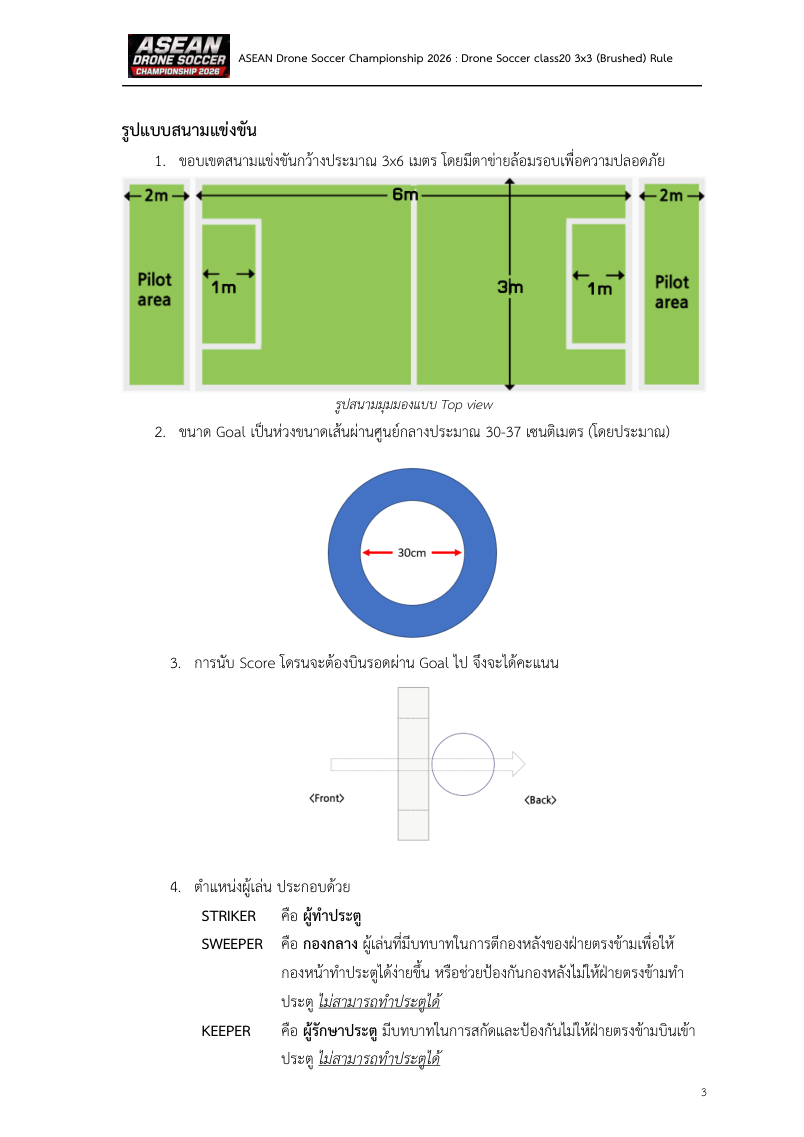 Drone Soccer Class 20 — 3×3 (Brushed)